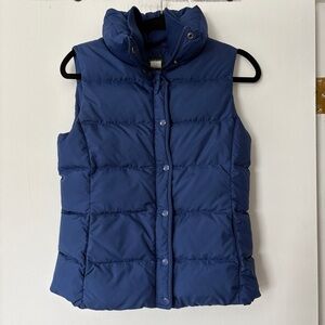 J.‎ Crew down filled blue puffer vest Womens size XS